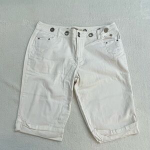22W Route 66 Women's White Denim Bermuda Shorts Jorts Grommets Y2K 00s  Kmart